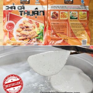 chả cá hấp loại 1 bao bì màu
